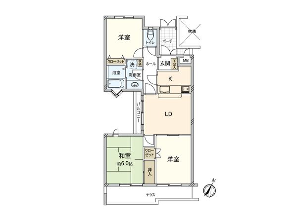 調布グリーンハイム 間取図(平面図) 調布グリーンハイム 間取図(平面図)