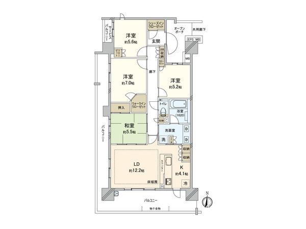 Brillia多摩ニュータウン F棟 間取図(平面図) Brillia多摩ニュータウン F棟 間取図(平面図)