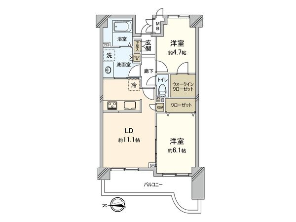 調布パークハウス 間取図(平面図) 間取図(平面図)