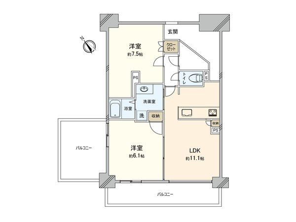 シーアイマンション京王稲城 間取図(平面図) シーアイマンション京王稲城 間取図(平面図)