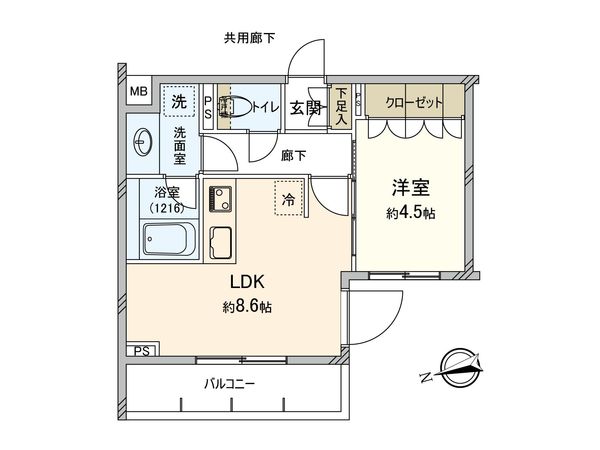 オープンレジデンシア調布 間取図(平面図)