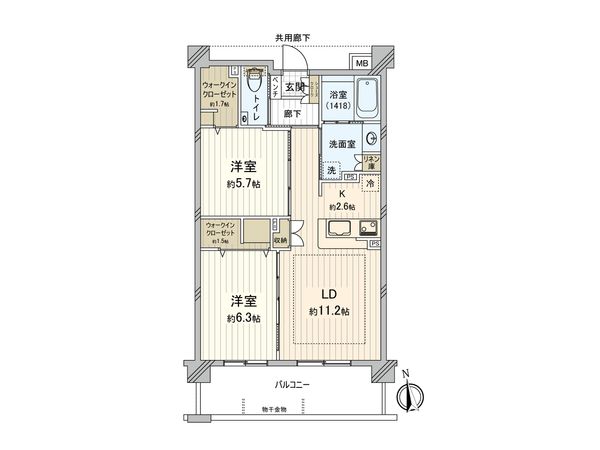 ダイヤモンドライフ若葉台 間取図(平面図) 間取図(平面図)