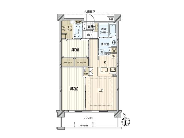 ダイヤモンドライフ若葉台 間取図(平面図)
