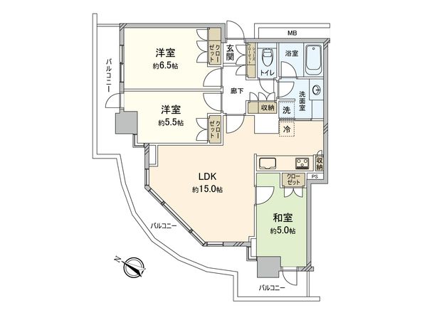 グランタワー調布国領 間取図(平面図) 間取図(平面図)
