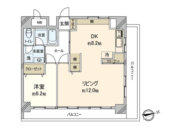 オリエントマンション 間取図(平面図) 間取図(平面図)