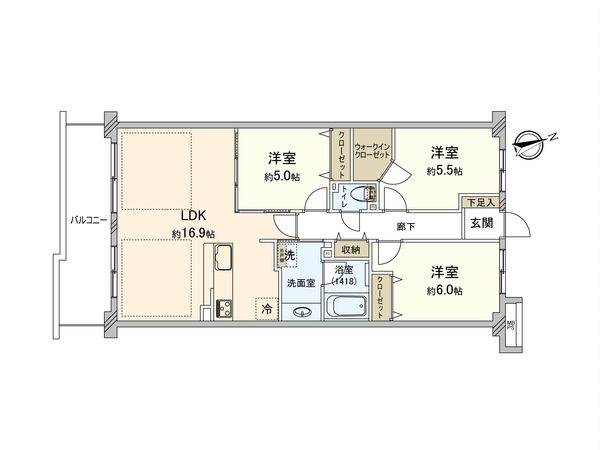 ライオンズマンション国領 間取図(平面図) 間取図(平面図)