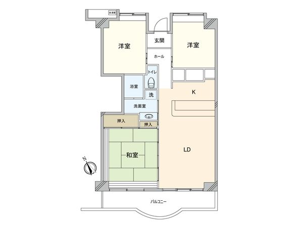 グリーンヴィレッジ宇津木台第1号棟 間取図(平面図) グリーンヴィレッジ宇津木台第1号棟 間取図(平面図)