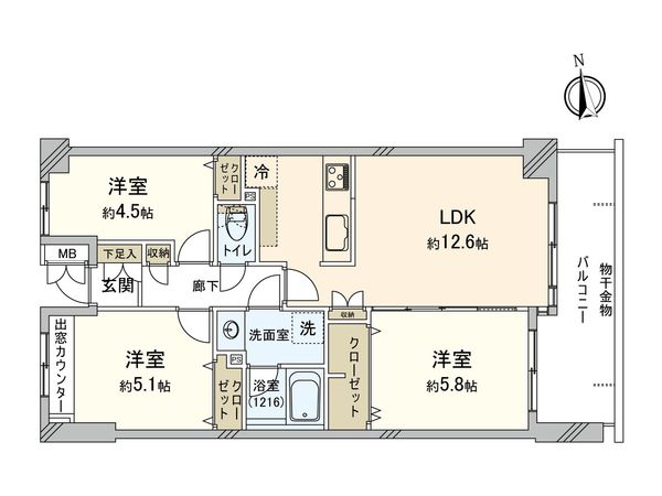 府中天神町パークホームズ 間取図(平面図) 府中天神町パークホームズ 間取図(平面図)