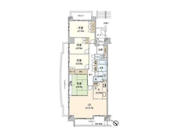稲城パーク・ホームズ 間取図(平面図) 稲城パーク・ホームズ 間取図(平面図)
