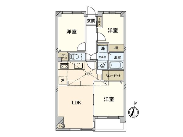 ファミネス調布 間取図(平面図) 間取図(平面図)