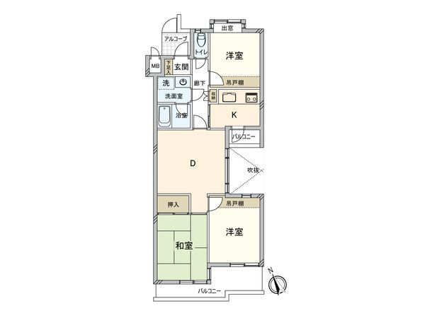 ライオンズマンション調布台 間取図(平面図) 間取図(平面図)