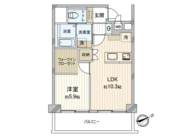 ルネ稲城 間取図(平面図)