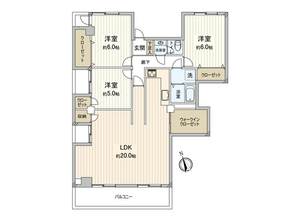三田調布シティハウス 間取図(平面図) 間取図(平面図)