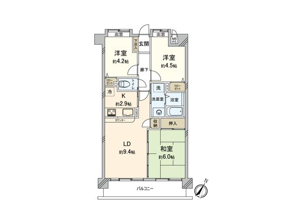 ベルザ多摩センター 間取図(平面図)