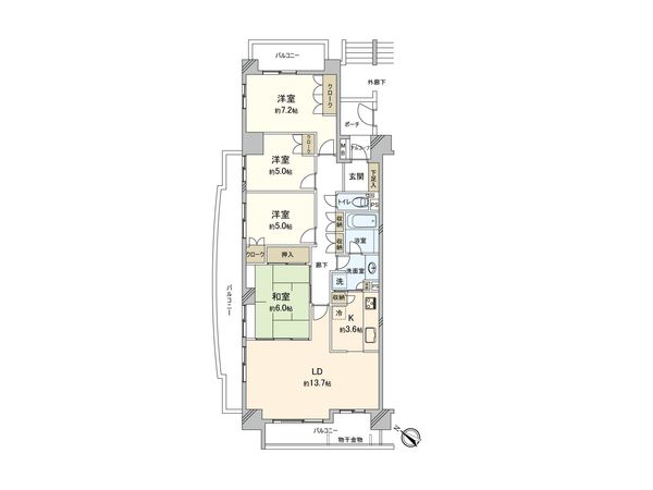 稲城パーク・ホームズ 間取図(平面図) 稲城パーク・ホームズ 間取図(平面図)