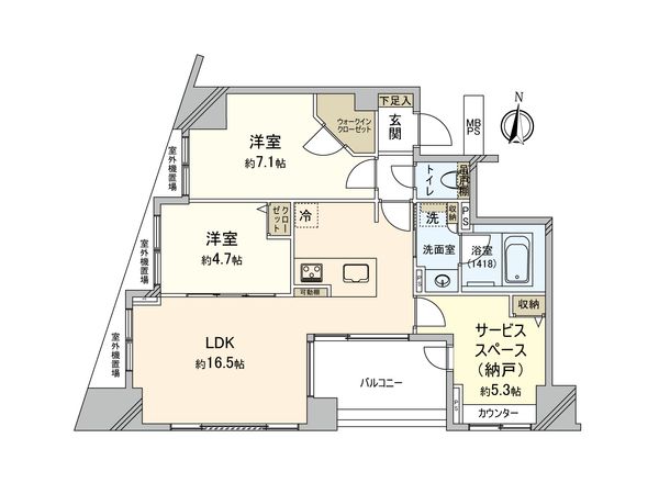 クリオ府中中河原 間取図(平面図)