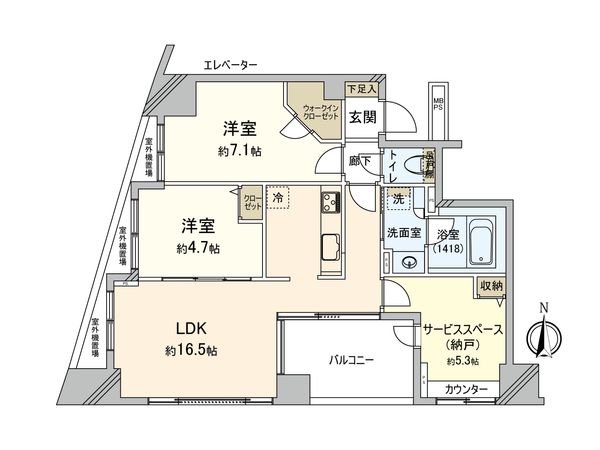 クリオ府中中河原 間取図(平面図)