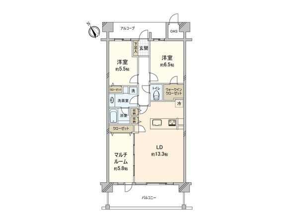 エルディア 間取図(平面図)