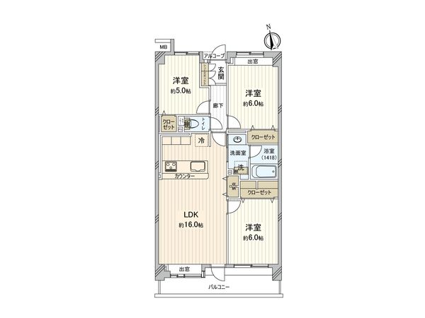 ガーデンハイツ調布富士見町 間取図