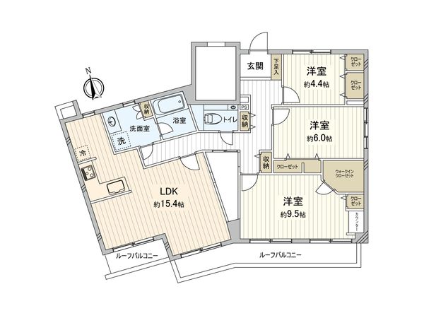 藤和調布柴崎コープ 間取図(平面図)