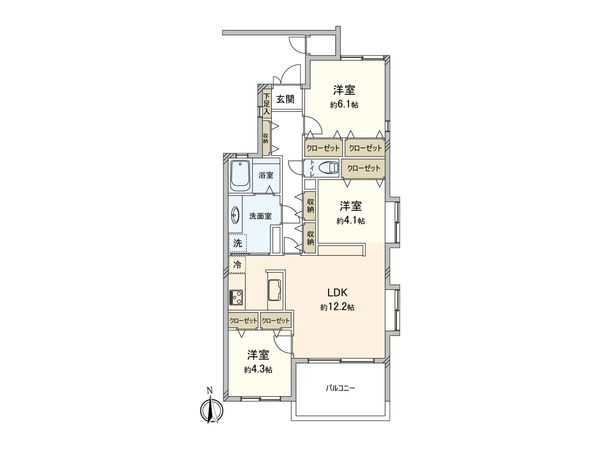 シャトラン調布 間取図(平面図) シャトラン調布 間取図(平面図)