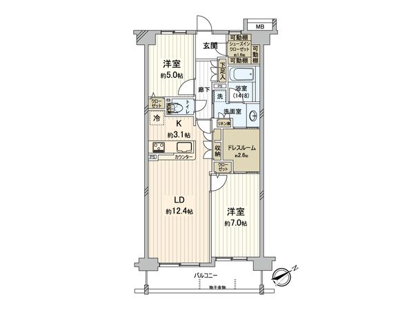 藤和シティホームズ狛江中和泉 間取図(平面図)