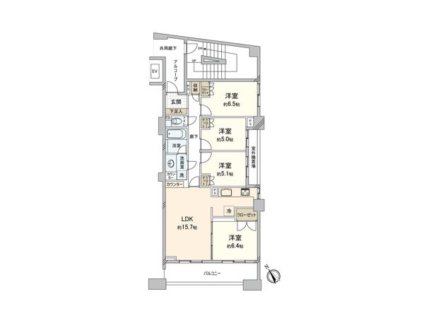 グランヒルズ調布ヶ丘ブローディア 間取図(平面図) グランヒルズ調布ヶ丘ブローディア 間取図(平面図)