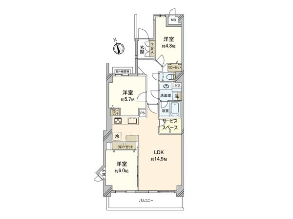 グランドメゾンつつじヶ丘 間取図(平面図) グランドメゾンつつじヶ丘 間取図(平面図)