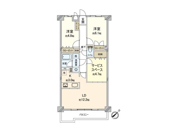 藤和シティホームズ調布ヶ丘 間取図(平面図) 藤和シティホームズ調布ヶ丘 間取図(平面図)