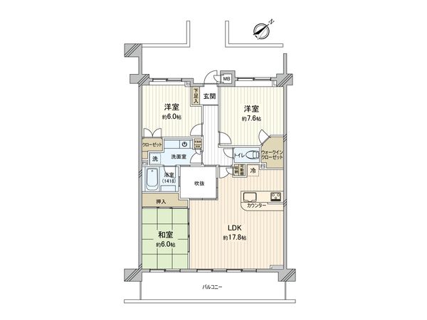 グランドパーク京王よみうりランド 間取図(平面図) 間取図(平面図)