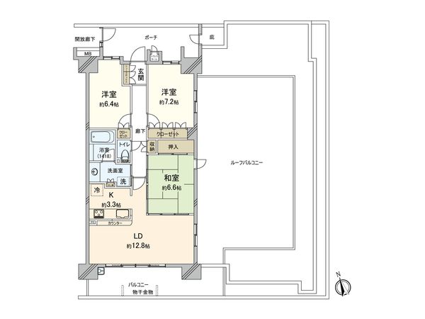 深大寺レジデンス ガーデンレジデンス 間取図(平面図) 深大寺レジデンス ガーデンレジデンス 間取図(平面図)