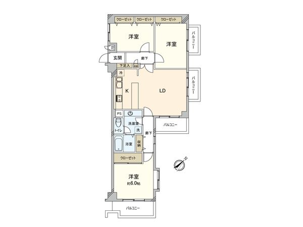GSハイム西調布 間取図(平面図) GSハイム西調布 間取図(平面図)