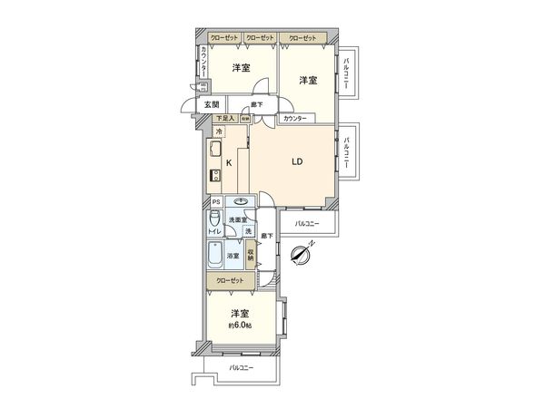 GSハイム西調布 間取図(平面図) GSハイム西調布 間取図(平面図)