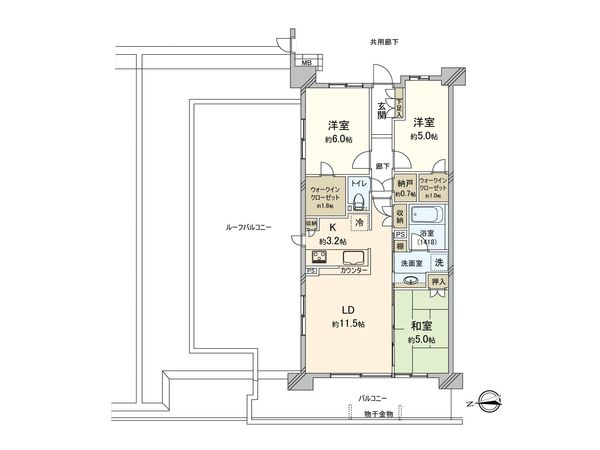 シティテラス多摩川 間取図(平面図) シティテラス多摩川 間取図(平面図)