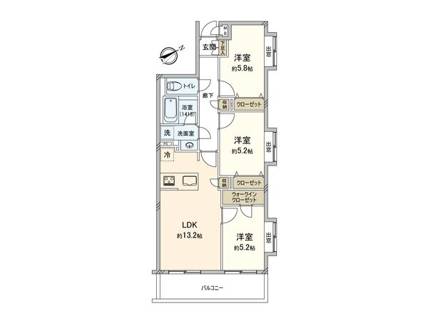 マイキャッスル調布 間取図(平面図) マイキャッスル調布 間取図(平面図)