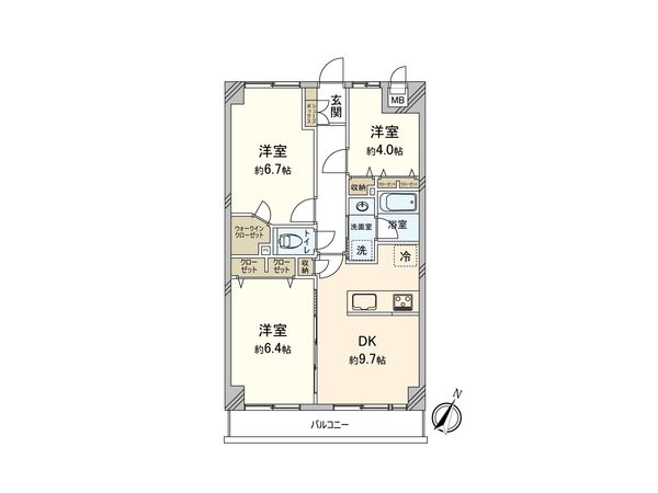 豊栄アンバサダー調布 間取図(平面図)