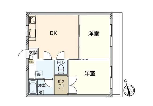 ひさのコーポ 間取図(平面図) ひさのコーポ 間取図(平面図)