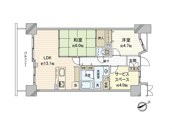 エンゼルブレッサ武蔵野国領 間取図(平面図) エンゼルブレッサ武蔵野国領 間取図(平面図)