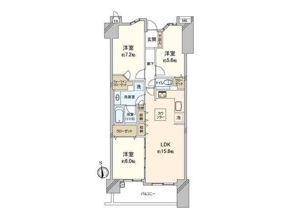 フォルスコート調布 間取図(平面図) フォルスコート調布 間取図(平面図)