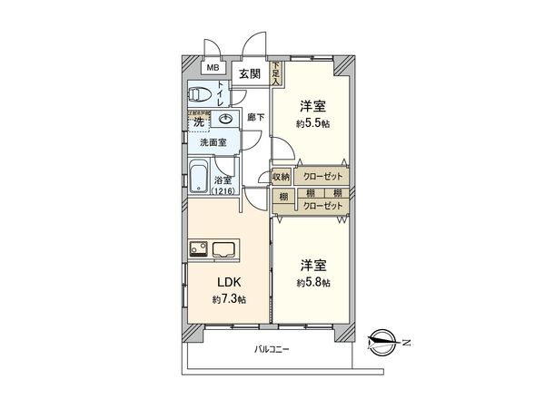ライオンズシティ調布 間取図(平面図) ライオンズシティ調布 間取図(平面図)