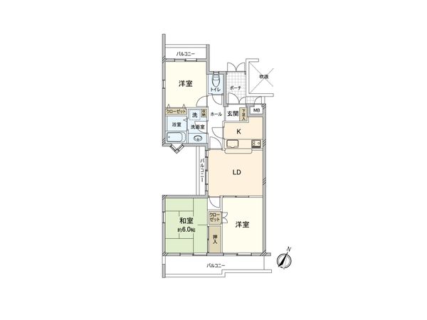 調布グリーンハイム 間取図(平面図) 調布グリーンハイム 間取図(平面図)