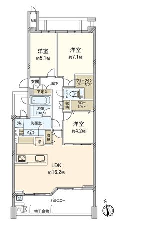 ルネステージ調布 間取図(平面図) 間取図(平面図)