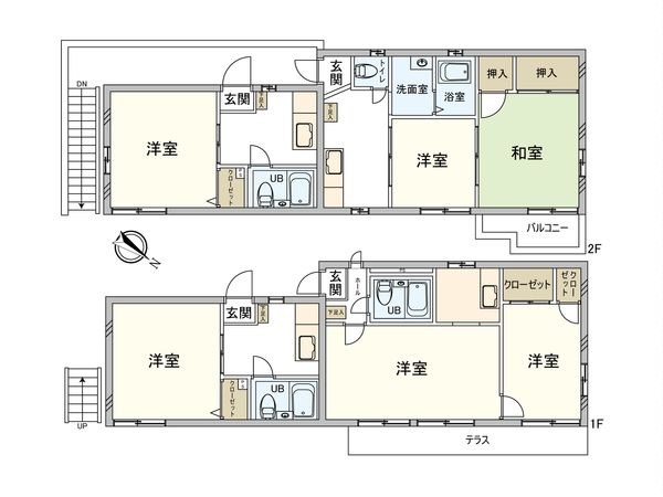 八王子市大塚アパート 間取図(平面図)