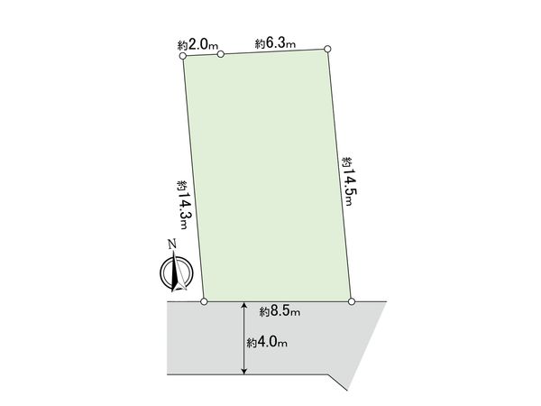 府中市本宿町3丁目 土地 区画図 府中市本宿町3丁目 土地 区画図