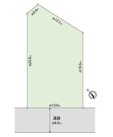 府中市押立町5丁目 土地 区画図 府中市押立町5丁目 土地 区画図