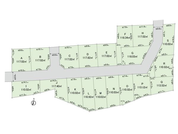 府中市日新町五丁目 土地 C号棟 区画図 府中市日新町五丁目 土地 C号棟 区画図