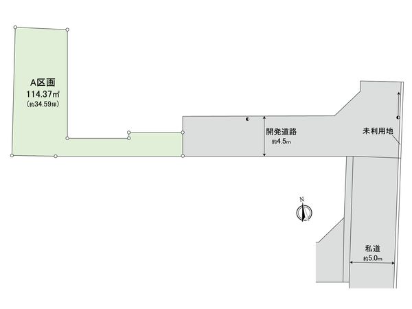 美好町三丁目 土地A 区画図 美好町三丁目 土地A 区画図