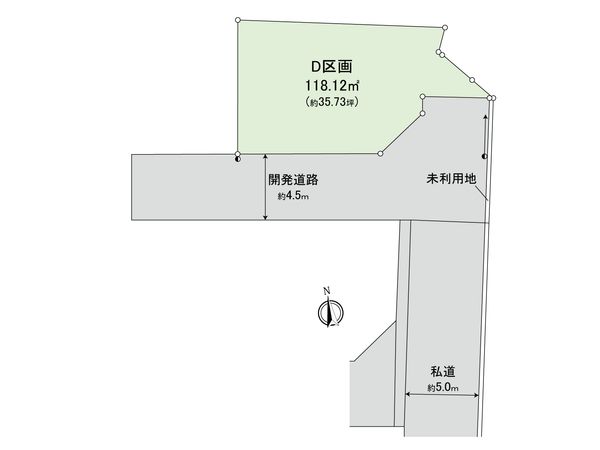 美好町三丁目 土地D 区画図 美好町三丁目 土地D 区画図