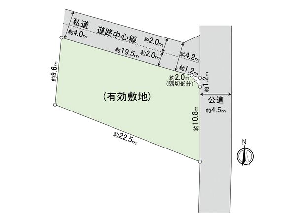 府中市朝日町2丁目 土地 区画図 府中市朝日町2丁目 土地 区画図