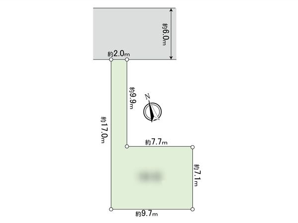府中市府中町3丁目 土地 区画図